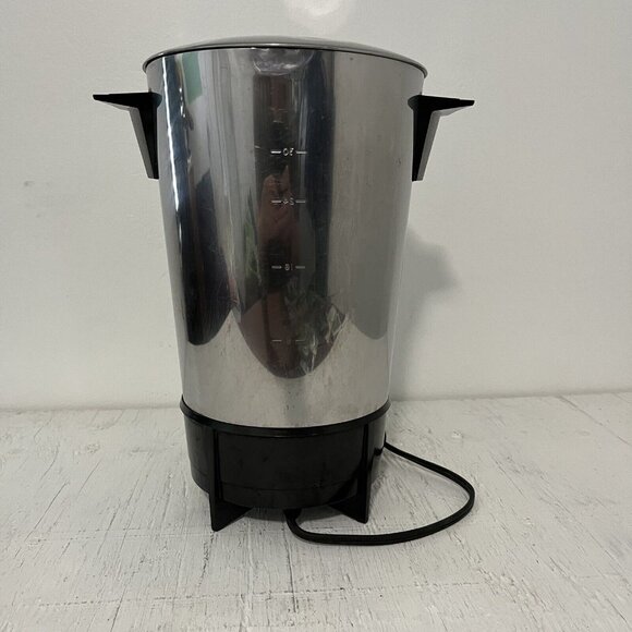Vintage American Hardware Automatic 30 Cup Coffee Pot Percolator. WORKS GOOD - Picture 4 of 13